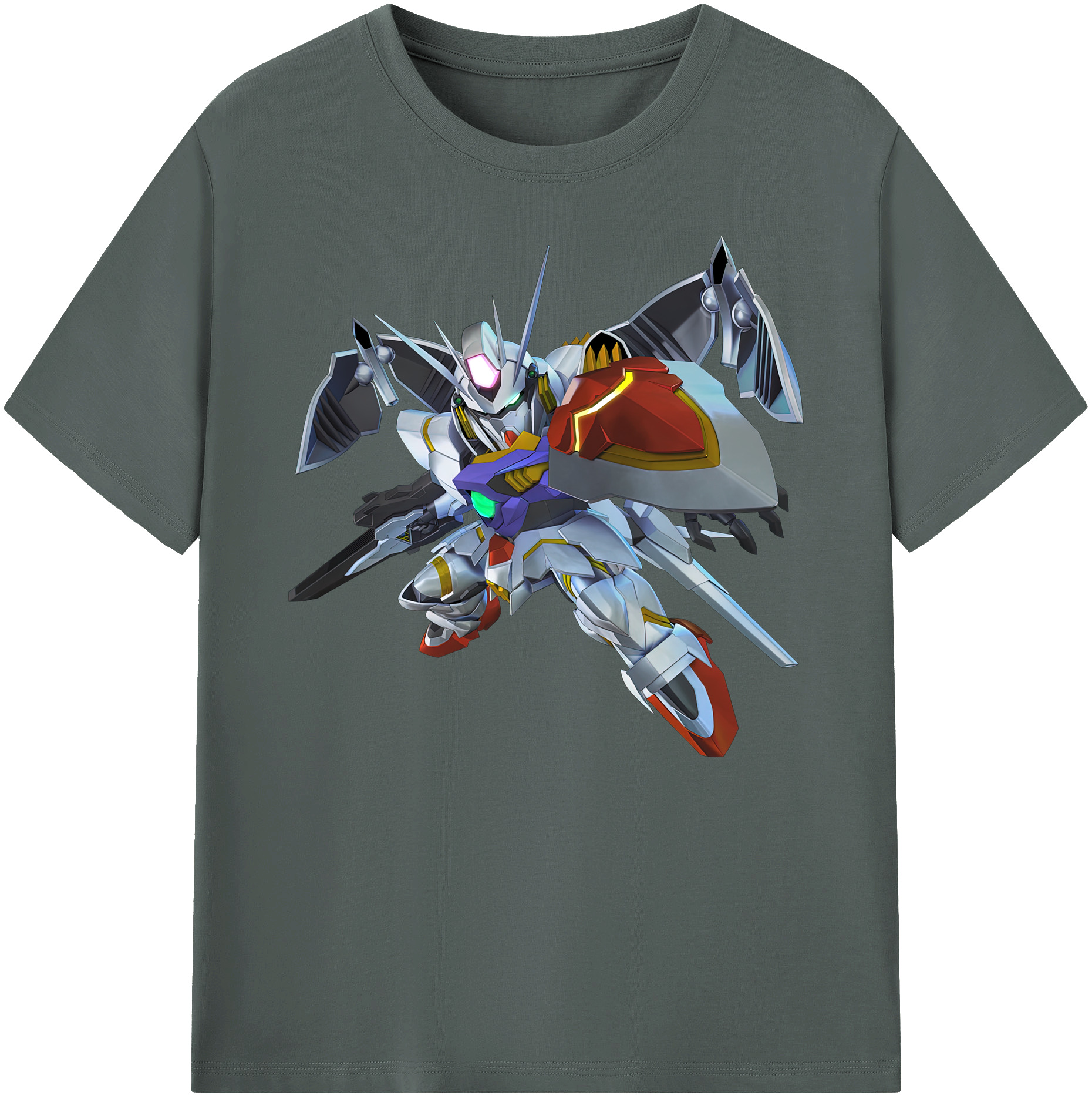 （画像用） 機動戦士ガンダム Mobile Suit Gundam 綿100％ メンズ半袖Tシャツ｜肌触りやわらか＆通気性